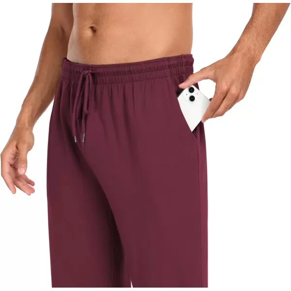 COOFANDY Men Cotton Yoga Pants Casual Sweatpants Jogger Open Bottom Lounge Pants with Pockets