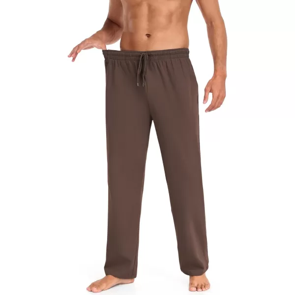 COOFANDY Men Cotton Yoga Pants Casual Sweatpants Jogger Open Bottom Lounge Pants with Pockets