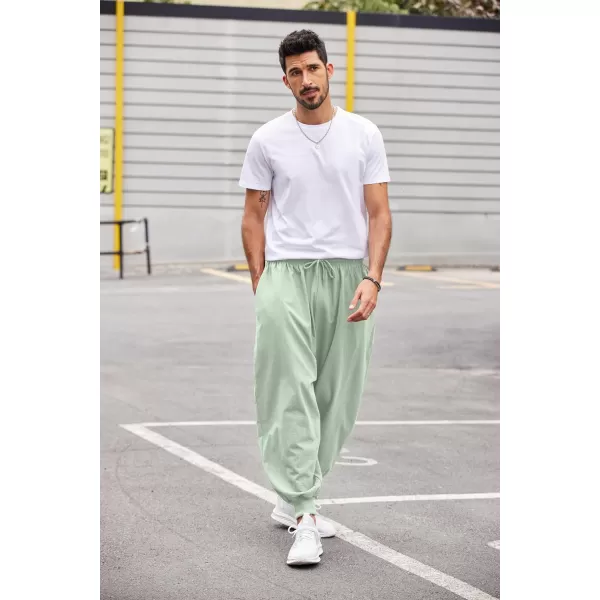 COOFANDY Men Hippie Harem Pants Baggy Linen Boho Yoga Casual Drop Crotch Trouser