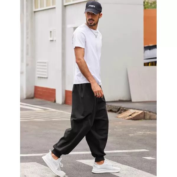 COOFANDY Men Hippie Harem Pants Baggy Linen Boho Yoga Casual Drop Crotch Trouser
