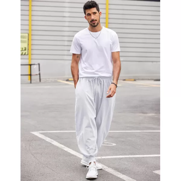 COOFANDY Men Hippie Harem Pants Baggy Linen Boho Yoga Casual Drop Crotch Trouser