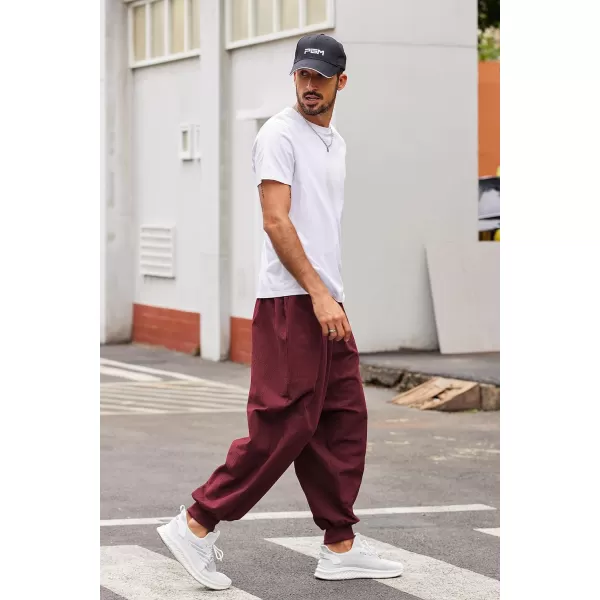 COOFANDY Men Hippie Harem Pants Baggy Linen Boho Yoga Casual Drop Crotch Trouser