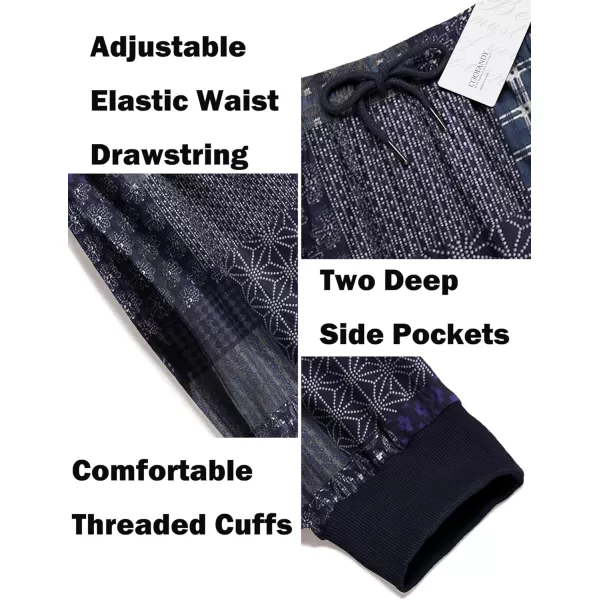 COOFANDY Men Hippie Harem Pants Baggy Linen Boho Yoga Casual Drop Crotch Trouser