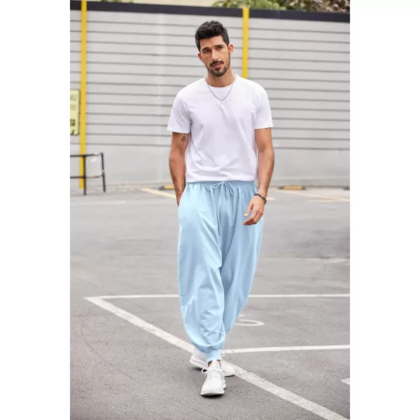 COOFANDY Men Hippie Harem Pants Baggy Linen Boho Yoga Casual Drop Crotch Trouser