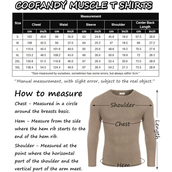 COOFANDY Men's 2 Pack Muscle T-Shirt Stretch Long Sleeve Gym Workout Bodybuilding Training Tee Shirts Casual Hipster Tops