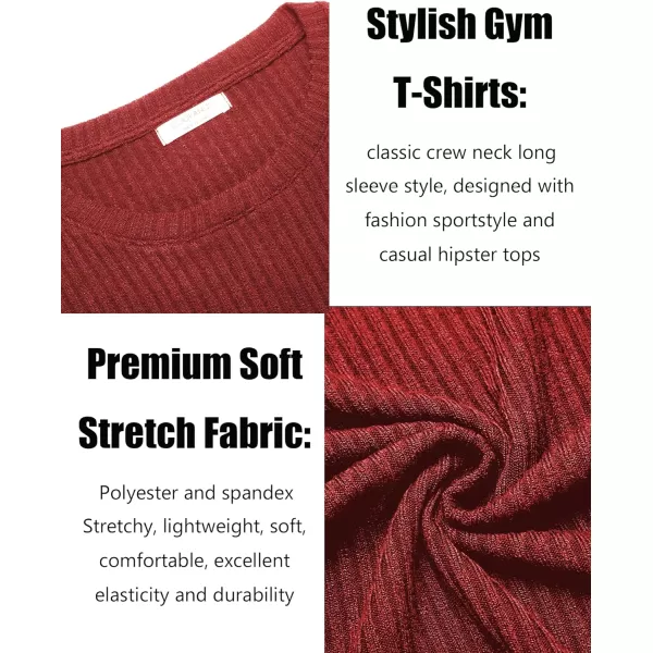 COOFANDY Men's 2 Pack Muscle T-Shirt Stretch Long Sleeve Gym Workout Bodybuilding Training Tee Shirts Casual Hipster Tops