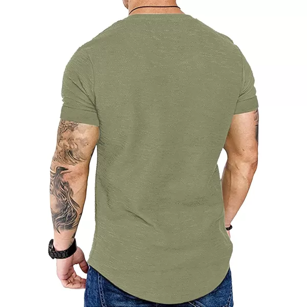 COOFANDY Mens 2 Pack Muscle V Neck T Shirt Fitted Gym Workout Short Sleeve Tee)