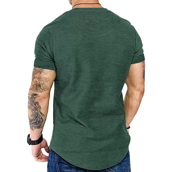 COOFANDY Mens 2 Pack Muscle V Neck T Shirt Fitted Gym Workout Short Sleeve Tee