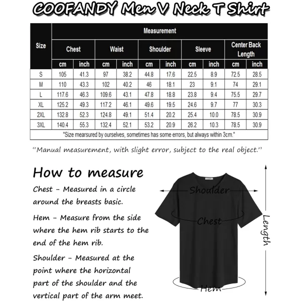 COOFANDY Mens 2 Pack Muscle V Neck T Shirt Fitted Gym Workout Short Sleeve Tee