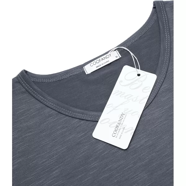 COOFANDY Mens 2 Pack Muscle V Neck T Shirt Fitted Gym Workout Short Sleeve Tee)