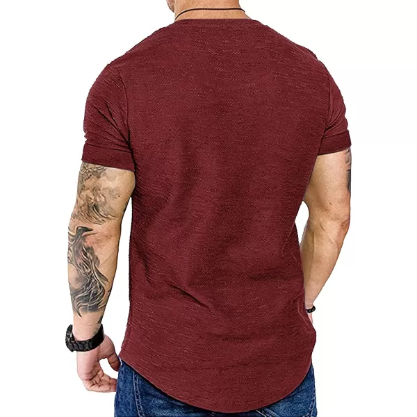 COOFANDY Mens 2 Pack Muscle V Neck T Shirt Fitted Gym Workout Short Sleeve Tee)