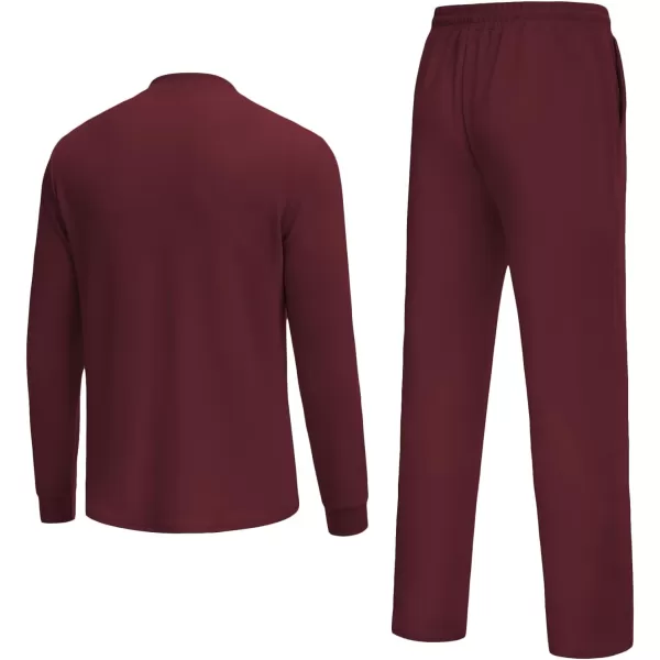 COOFANDY Men's 2 Piece Tracksuit Set Polo Athletic Sweatsuit Quarter Zip Jogging Long Sleeve Casual Sports Outfits