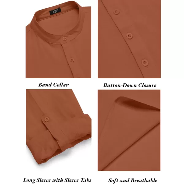 COOFANDY Men's 2 Pieces Cotton Linen Set Long Sleeve Henley Shirts Casual Beach Pants With Pockets Summer Yoga Outfits