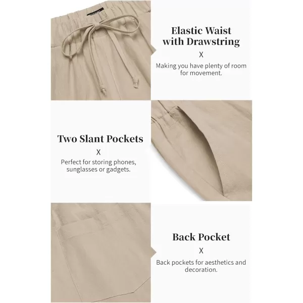 COOFANDY Men's 2 Pieces Cotton Linen Set Long Sleeve Henley Shirts Casual Beach Pants With Pockets Summer Yoga Outfits