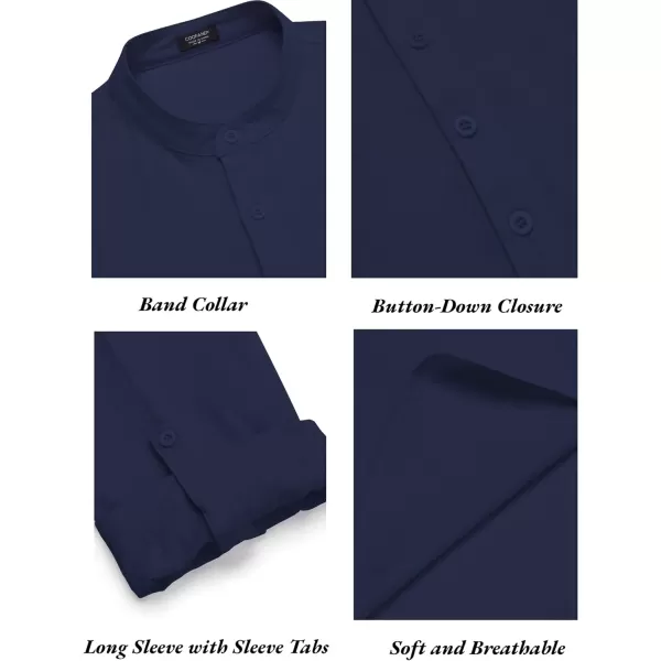 COOFANDY Men's 2 Pieces Cotton Linen Set Long Sleeve Henley Shirts Casual Beach Pants With Pockets Summer Yoga Outfits