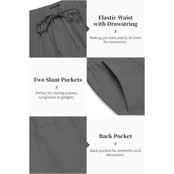 COOFANDY Men's 2 Pieces Cotton Linen Set Long Sleeve Henley Shirts Casual Beach Pants With Pockets Summer Yoga Outfits