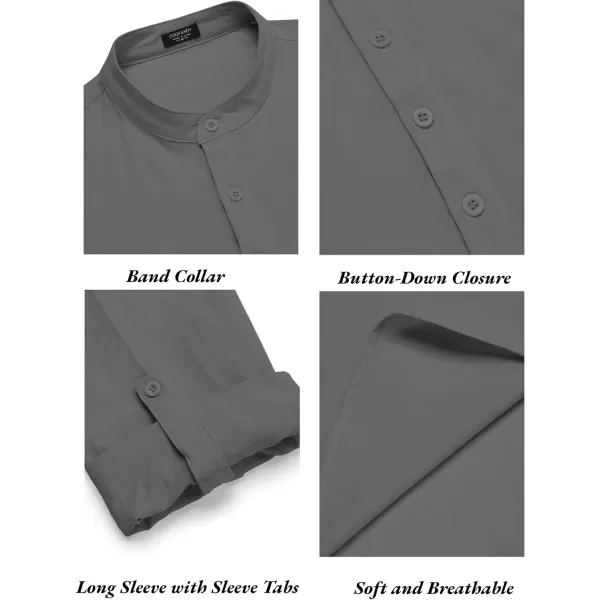 COOFANDY Men's 2 Pieces Cotton Linen Set Long Sleeve Henley Shirts Casual Beach Pants With Pockets Summer Yoga Outfits