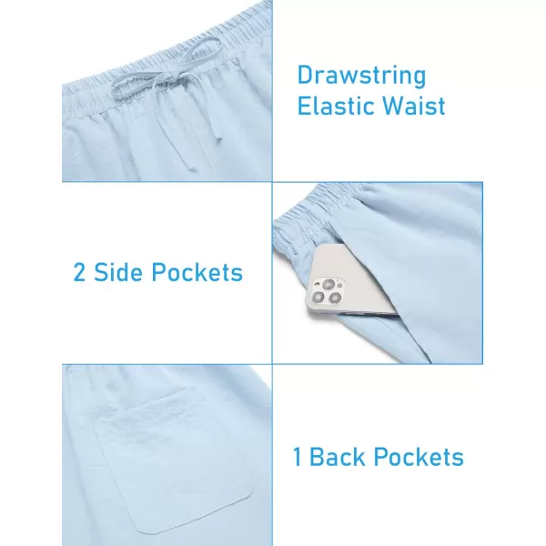 COOFANDY Men's 2 Pieces Linen Set Henley Shirt Short Sleeve and Shorts Summer Beach Yoga Matching Outfits