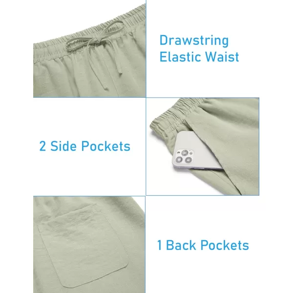COOFANDY Men's 2 Pieces Linen Set Henley Shirt Short Sleeve and Shorts Summer Beach Yoga Matching Outfits