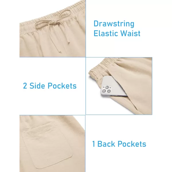 COOFANDY Men's 2 Pieces Linen Set Henley Shirt Short Sleeve and Shorts Summer Beach Yoga Matching Outfits