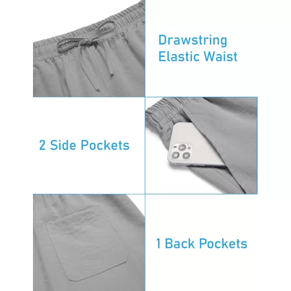 COOFANDY Men's 2 Pieces Linen Set Henley Shirt Short Sleeve and Shorts Summer Beach Yoga Matching Outfits