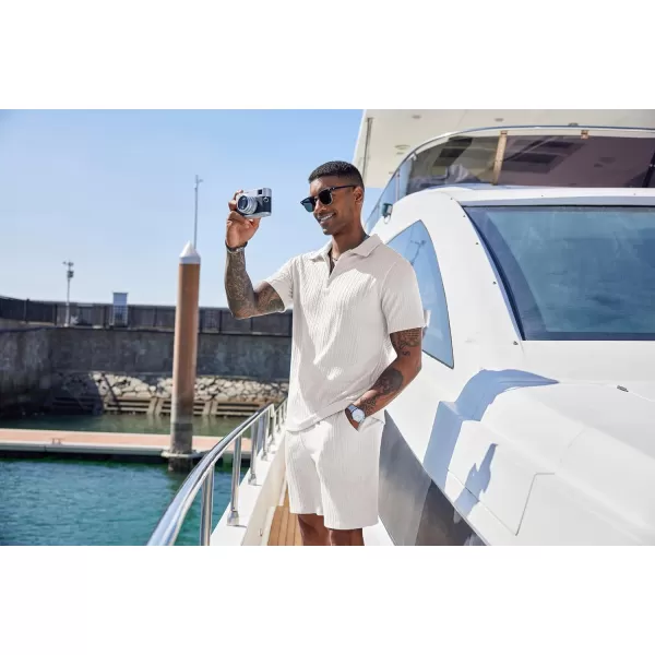 COOFANDY Men's 2 Pieces Outfits Casual Quarter Zip Polo Shirt and Shorts Set Athletic Jogging Summer Tracksuit
