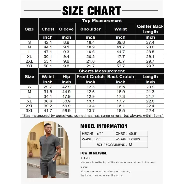 COOFANDY Men's 2 Pieces Outfits Casual Quarter Zip Polo T Shirt and Shorts Set Athletic Jogging Summer Tracksuit