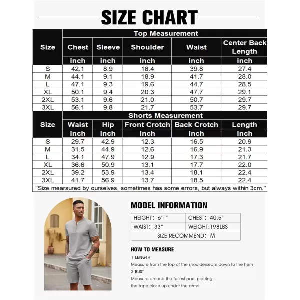 COOFANDY Men's 2 Pieces Outfits Casual Quarter Zip Polo T Shirt and Shorts Set Athletic Jogging Summer Tracksuit