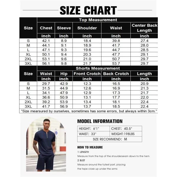 COOFANDY Men's 2 Pieces Outfits Casual Quarter Zip Polo T Shirt and Shorts Set Athletic Jogging Summer Tracksuit