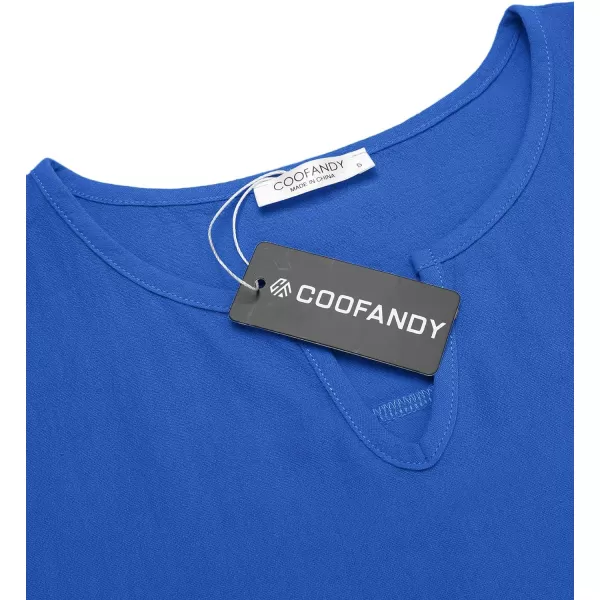 COOFANDY Men's 2 Pieces Short Sets Cotton Linen Shirts Short Sleeve Casual Beach Shorts Summer Yoga Outfits