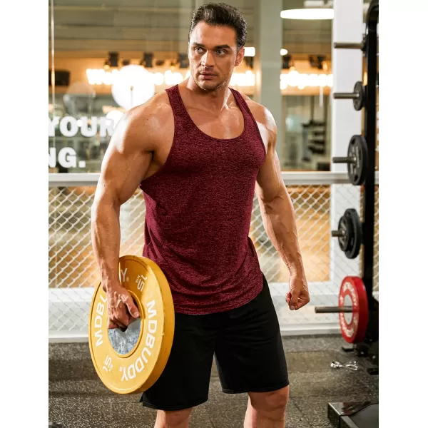 COOFANDY Men's 3 Pack Gym Tank Tops Y-Back Workout Muscle Tee Training Bodybuilding Fitness Sleeveless T Shirts