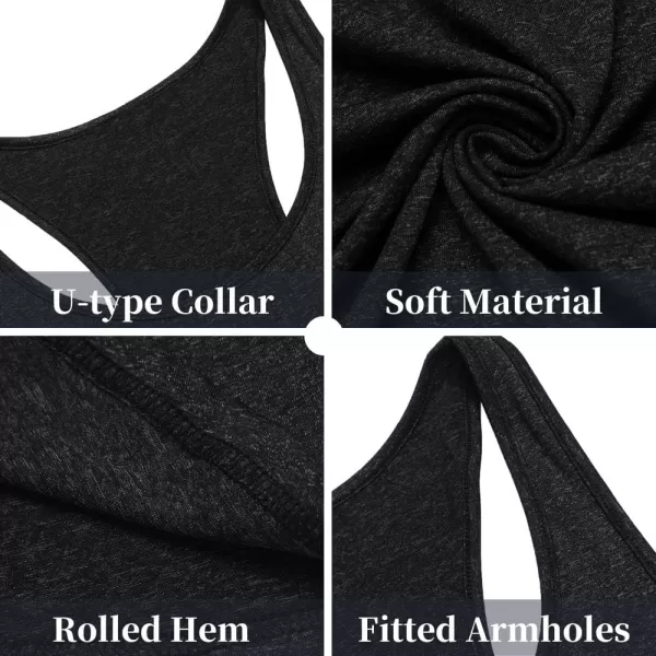 COOFANDY Men's 3 Pack Gym Tank Tops Y-Back Workout Muscle Tee Training Bodybuilding Fitness Sleeveless T Shirts