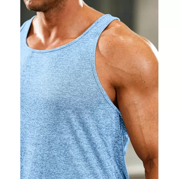 COOFANDY Men's 3 Pack Gym Tank Tops Y-Back Workout Muscle Tee Training Bodybuilding Fitness Sleeveless T Shirts
