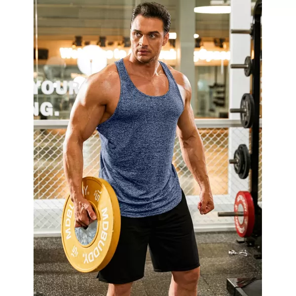 COOFANDY Men's 3 Pack Gym Tank Tops Y-Back Workout Muscle Tee Training Bodybuilding Fitness Sleeveless T Shirts