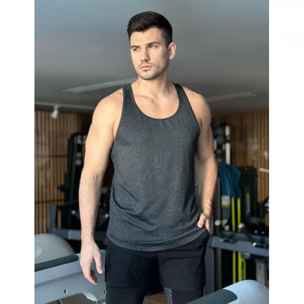 COOFANDY Men's 3 Pack Gym Tank Tops Y-Back Workout Muscle Tee Training Bodybuilding Fitness Sleeveless T Shirts