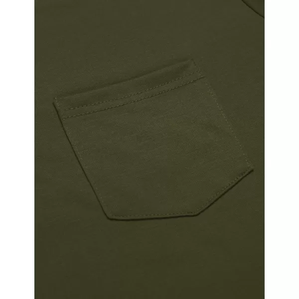 COOFANDY Men's 3 Pack Henley Shirts Short Sleeve Casual Basic Tees Classic Henley Summer Solid T Shirts with Pocket