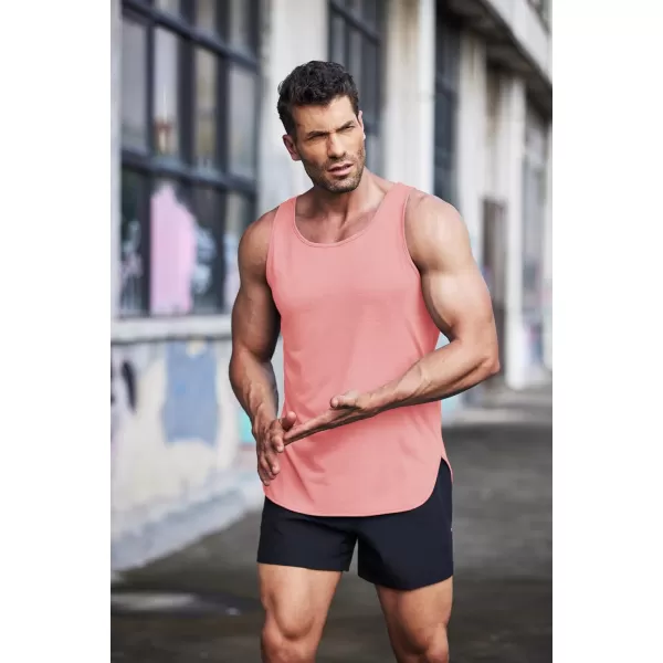 COOFANDY Men's 3 Pack Quick Dry Workout Tank Top Gym Muscle Tee Fitness Bodybuilding Sleeveless T Shirt