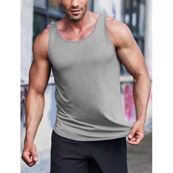 COOFANDY Men's 3 Pack Quick Dry Workout Tank Top Gym Muscle Tee Fitness Bodybuilding Sleeveless T Shirt