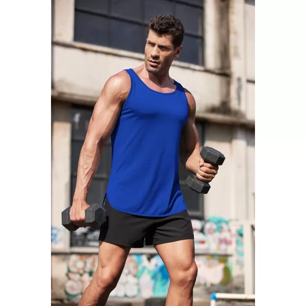 COOFANDY Men's 3 Pack Quick Dry Workout Tank Top Gym Muscle Tee Fitness Bodybuilding Sleeveless T Shirt