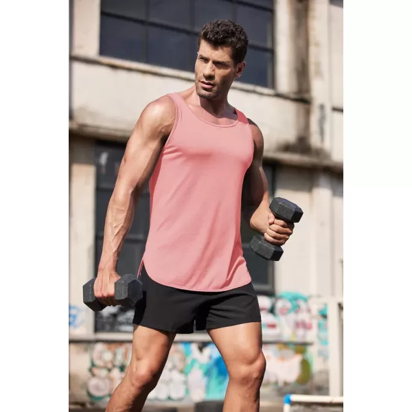 COOFANDY Men's 3 Pack Quick Dry Workout Tank Top Gym Muscle Tee Fitness Bodybuilding Sleeveless T Shirt