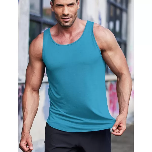 COOFANDY Men's 3 Pack Quick Dry Workout Tank Top Gym Muscle Tee Fitness Bodybuilding Sleeveless T Shirt
