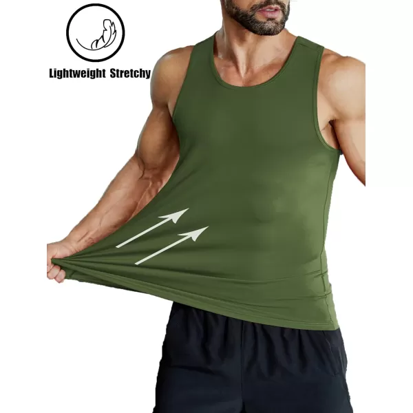 COOFANDY Men's 3 Pack Tank Top Workout Quck Dry Sleeveless Gym Muscle Shirts Summer Swim Beach Tops