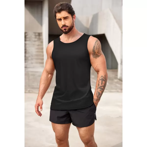 COOFANDY Men's 3 Pack Tank Top Workout Quck Dry Sleeveless Gym Muscle Shirts Summer Swim Beach Tops