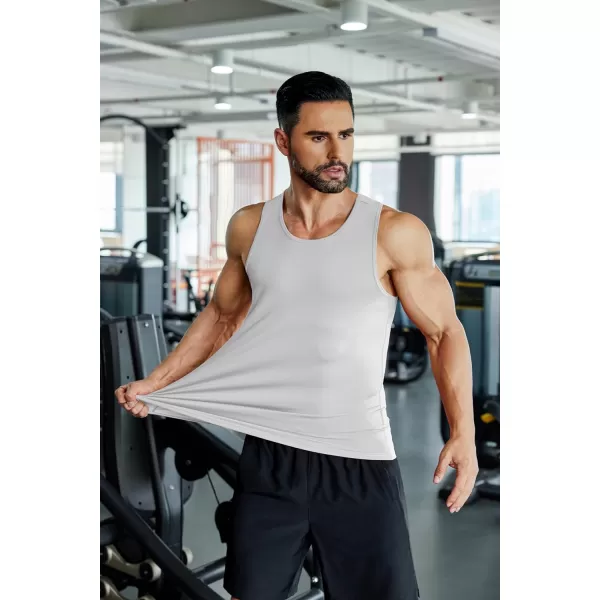 COOFANDY Men's 3 Pack Tank Top Workout Quck Dry Sleeveless Gym Muscle Shirts Summer Swim Beach Tops