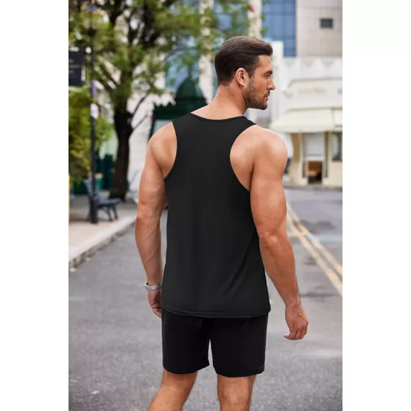 COOFANDY Men's 3 Pack Tank Top Workout Quck Dry Sleeveless Gym Muscle Shirts Summer Swim Beach Tops