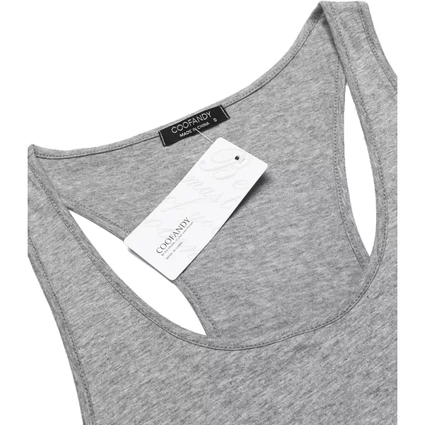 COOFANDY Men's 3 Pack Tank Tops Cotton Performance Sleeveless Casual Classic T Shirts