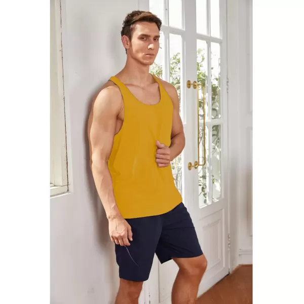 COOFANDY Men's 3 Pack Tank Tops Cotton Performance Sleeveless Casual Classic T Shirts