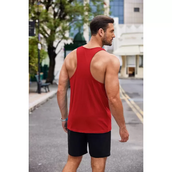 COOFANDY Men's 3 Pack Tank Tops Cotton Performance Sleeveless Casual Classic T Shirts