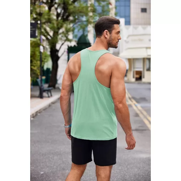 COOFANDY Men's 3 Pack Tank Tops Cotton Performance Sleeveless Casual Classic T Shirts
