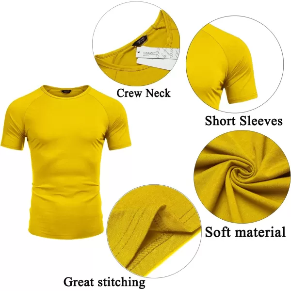 COOFANDY Men's 3 Pack Workout T Shirts Short Sleeve Gym Bodybuilding Muscle Shirts Base Layer Fitness Tee Tops